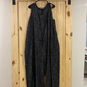 Athleta Dark Gray Sleeveless Jumpsuit